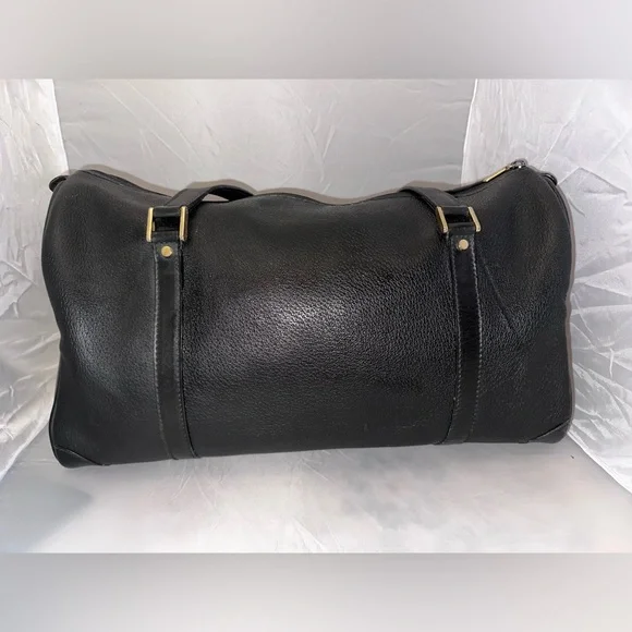 Vintage Gucci Black Leather Boston Bag - Picture 3 of 9